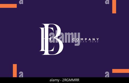 EB Alphabet letters Initials Monogram logo Stock Vector