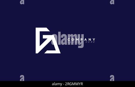 GD Alphabet letters Initials Monogram logo Stock Vector