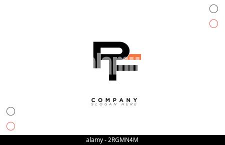 PF Alphabet letters Initials Monogram logo Stock Vector