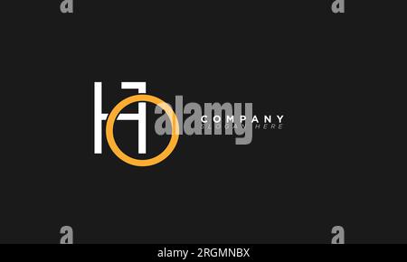 HO Alphabet letters Initials Monogram logo Stock Vector