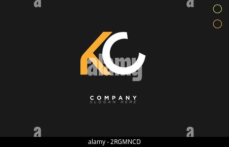 KC Alphabet letters Initials Monogram logo Stock Vector