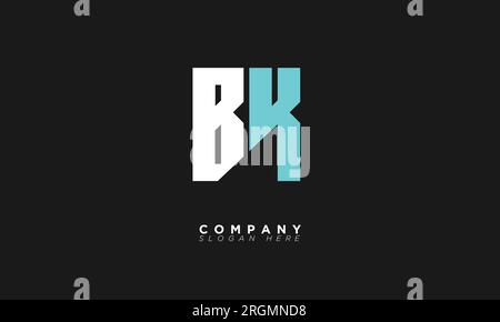 BK Alphabet letters Initials Monogram logo Stock Vector