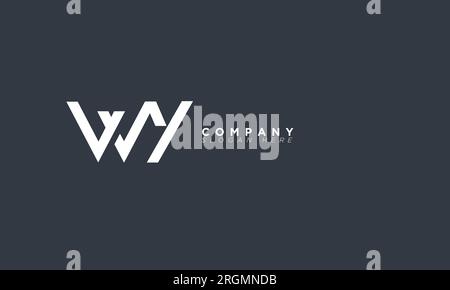 WN Alphabet letters Initials Monogram logo Stock Vector
