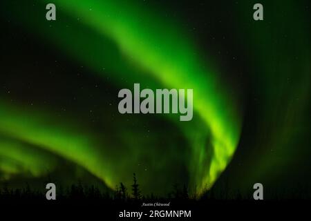 Northern lights on a rare occasion Stock Photo