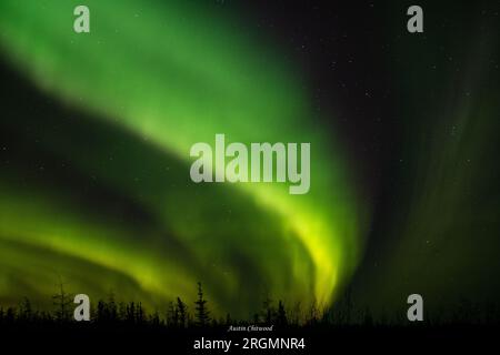 Northern lights on a rare occasion Stock Photo