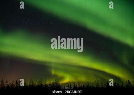 Northern lights on a rare occasion Stock Photo