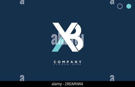 XB Alphabet letters Initials Monogram logo Stock Vector