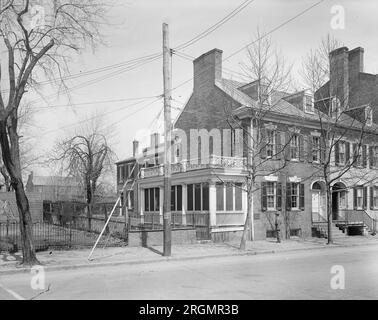 Home of Light Horse Harry Lee in Alexandria, VA. ca. 1916-1917 Stock Photo