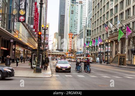 Chicago visit to all of the places that warm the soul. Living in the city. Stock Photo