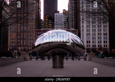 Chicago visit to all of the places that warm the soul. Living in the city. Stock Photo