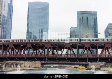 Chicago visit to all of the places that warm the soul. Living in the city. Stock Photo