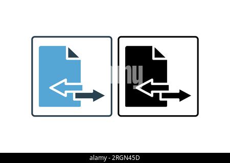 Transfer icon. suitable for web site design, app, user interfaces. solid icon style. Simple vector design editable Stock Vector