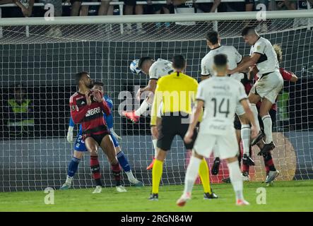 Facundo Bruera of Paraguay s Olimpia scores his side s 3rd goal