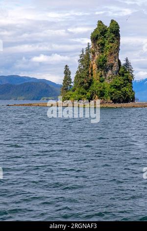 New Eddystone Rock Misty Fjords National Monument near Ketchikan Alaska ...