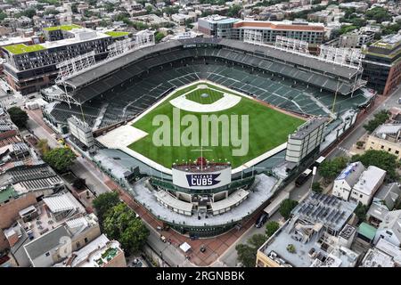 View: Aerial Shot Of Wrigley Field, 2 Months Before Cubs' Home Opener - CBS  Chicago