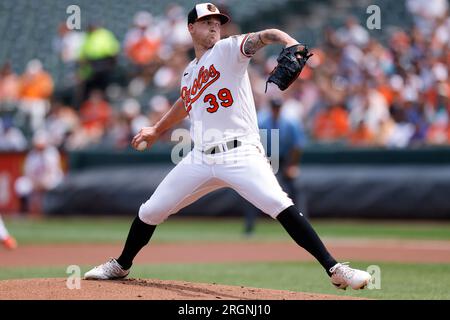 BALTIMORE, MD - AUGUST 06: Baltimore Orioles designated hitter Adley  Rutschman (35) looks on during an MLB game against the New York Mets on  August 06, 2023 at Oriole Park at Camden