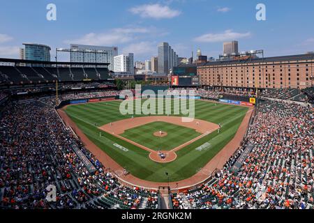 Former Baltimore & Ohio railroad warehouse, now part of Oriole Park  baseball ground, Camden Yards, Baltimore, Maryland, USA Stock Photo - Alamy