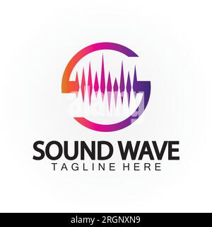 Letter S Sound Music Audio Voice Equalizer Volume Waveform Frequency Colorful Vector Logo Design Stock Vector