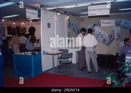 Exhibition Stalls at World Trade Centre, Mumbai, India Stock Photo