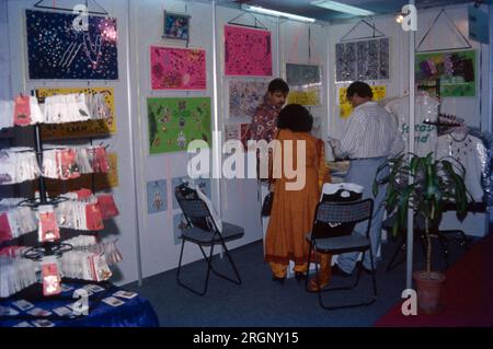 Exhibition Stalls at World Trade Centre, Mumbai, India Stock Photo