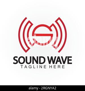 Letter S Sound Music Audio Voice Equalizer Volume Waveform Frequency Colorful Vector Logo Design Stock Vector
