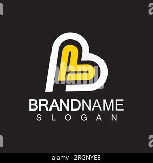 Alphabet Letters BL or LB business logo template Stock Vector