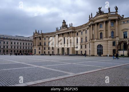 Berlin, Germany - April 19, 2023 : Panoramic view of the Law Faculty University of Humboldt in Berlin Germany Stock Photo