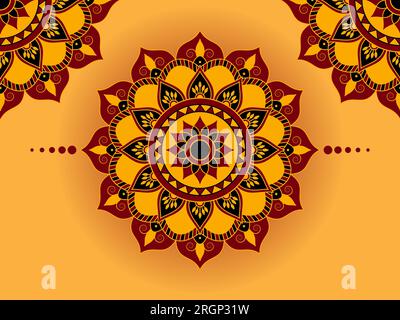 Mandalas for Relaxation and Meditation Background Stock Vector