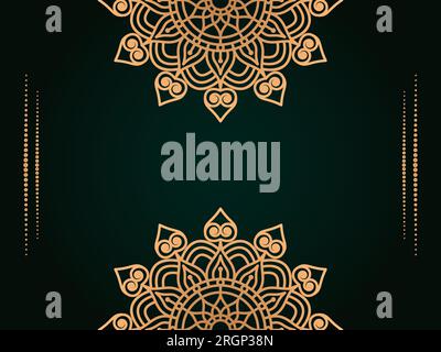 Mandala design for paper cutting and background Stock Vector