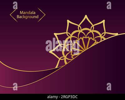 Intricate Ornamental Mandala Paper Cutting Background Stock Vector
