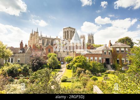 York Minster. York Viewed from the Roman walls. Stock Photo