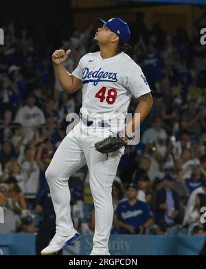 San Francisco, USA. 12th June, 2022. Los Angeles Dodgers relief pitcher Brusdar  Graterol (48) delivers a pitch during the eighth inning against the San  Francisco Giants in San Francisco, Sunday June 12