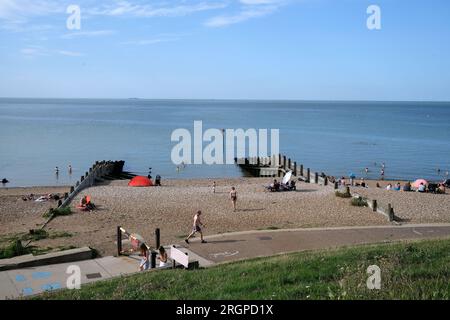 tourists at the seaside town of whitstable,east kent,uk august 10 2023 Stock Photo