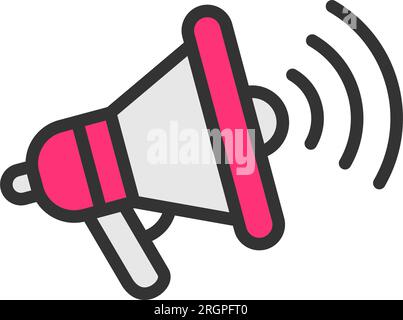 Announcement Icon image. Suitable for mobile application. Stock Vector