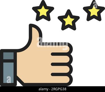 Appreciations Icon image. Suitable for mobile application. Stock Vector