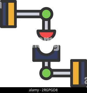 Assembler Icon image. Suitable for mobile application. Stock Vector