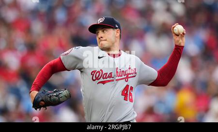 Washington Nationals' Patrick Corbin plays during a baseball game,  Thursday, Aug. 10, 2023, in Philadelphia. (AP Photo/Matt Slocum Stock Photo  - Alamy