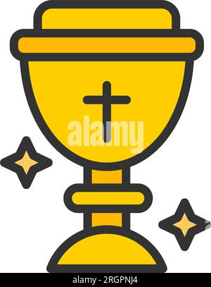 Chalice Icon Image. Stock Vector