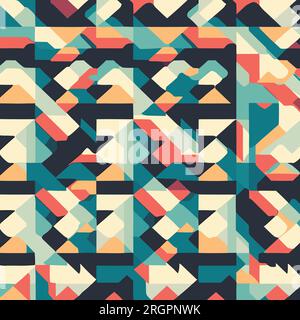 Abstract geometric colorful pattern vector design Stock Vector