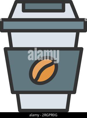 Coffee Cup Icon image. Suitable for mobile application. Stock Vector
