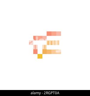 Alphabet letters Initials Monogram logo ET, TE, E and T Stock Vector