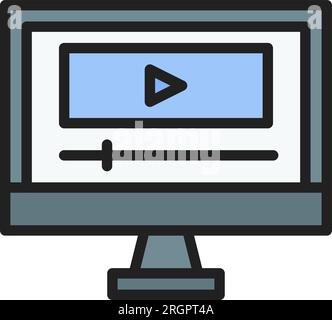 Content Production Icon image. Suitable for mobile application. Stock Vector