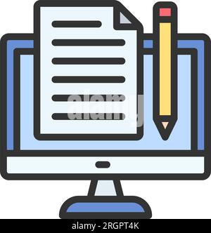 Content Creator Icon image. Suitable for mobile application. Stock Vector