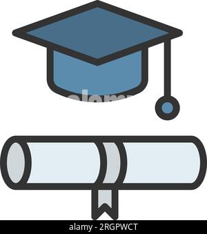 Degree Icon image. Suitable for mobile application. Stock Vector