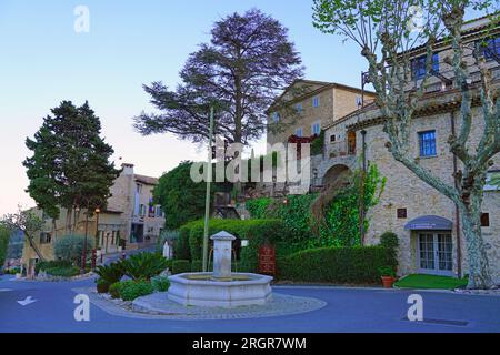 MOUGINS, FRANCE -17 APR 2023- View of the historic town of Mougins, Provence Cote d’Azur, France, near Grasse and Cannes. Many artists like Picasso li Stock Photo