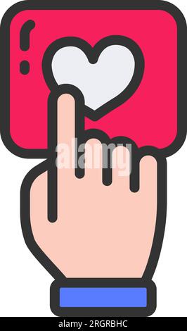 Favorite Icon image. Suitable for mobile application. Stock Vector