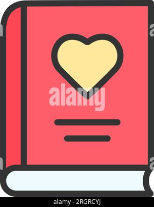 Favorite Subject Icon image. Suitable for mobile application. Stock Vector