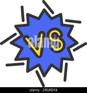Fight Icon image. Suitable for mobile application. Stock Vector
