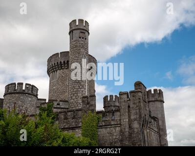 Old celtic castle tower, Blackrock castle in Ireland. Blackrock Observatory fortress Stock Photo