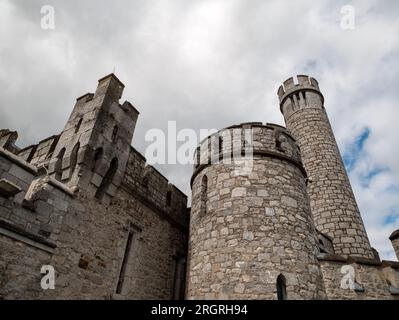 Old celtic castle tower, Blackrock castle in Ireland. Blackrock Observatory fortress Stock Photo